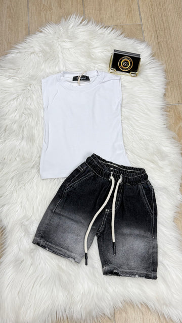 BERMUDA NEONATO JEANS SFUMATO