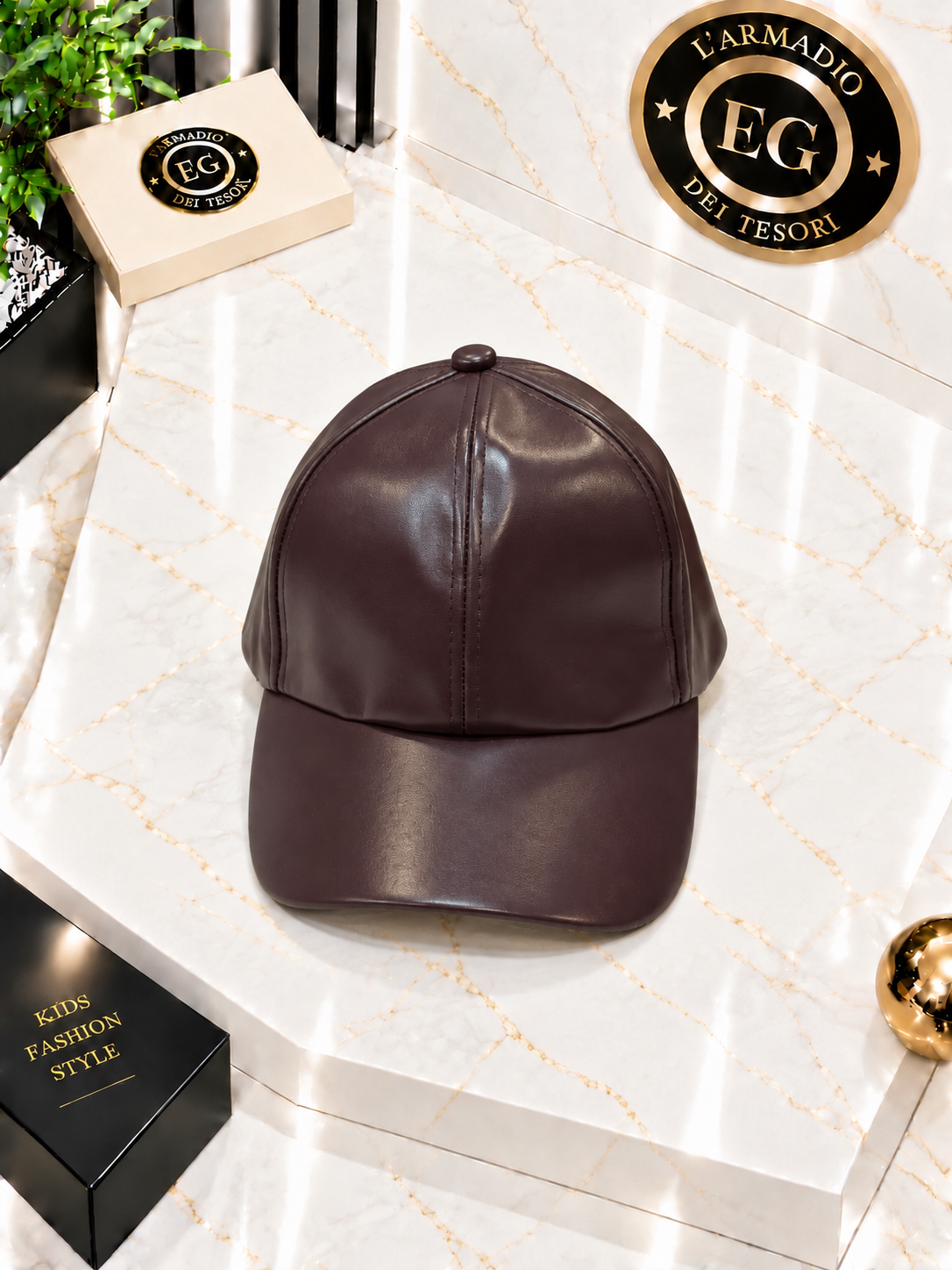 CAPPELLO BAMBINA ECOPELLE