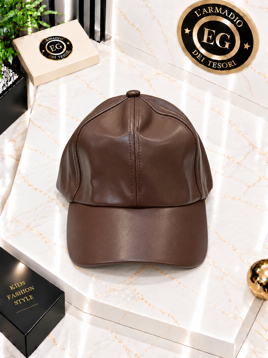 CAPPELLO BAMBINA ECOPELLE
