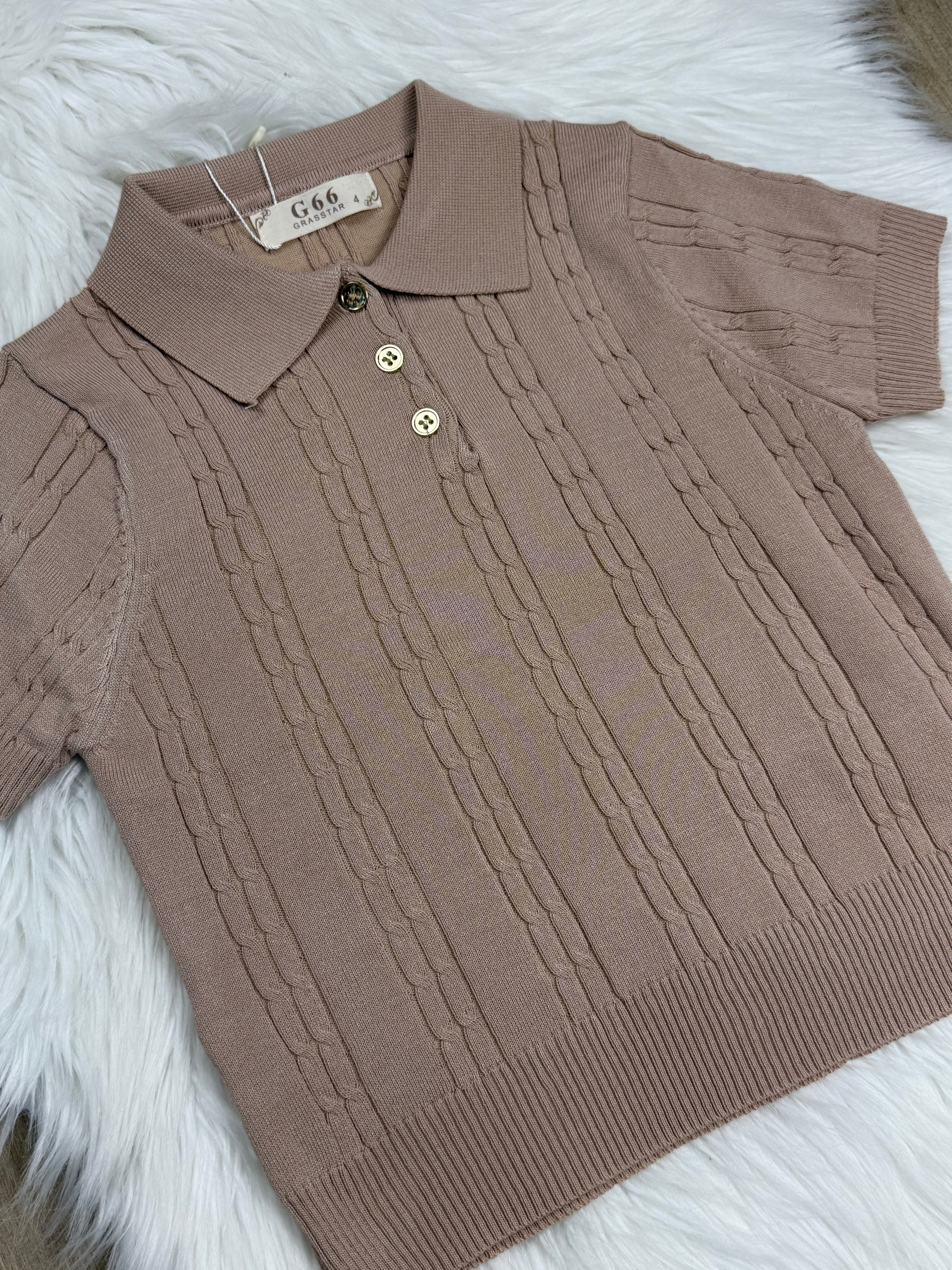 Maglia bambina polo filo