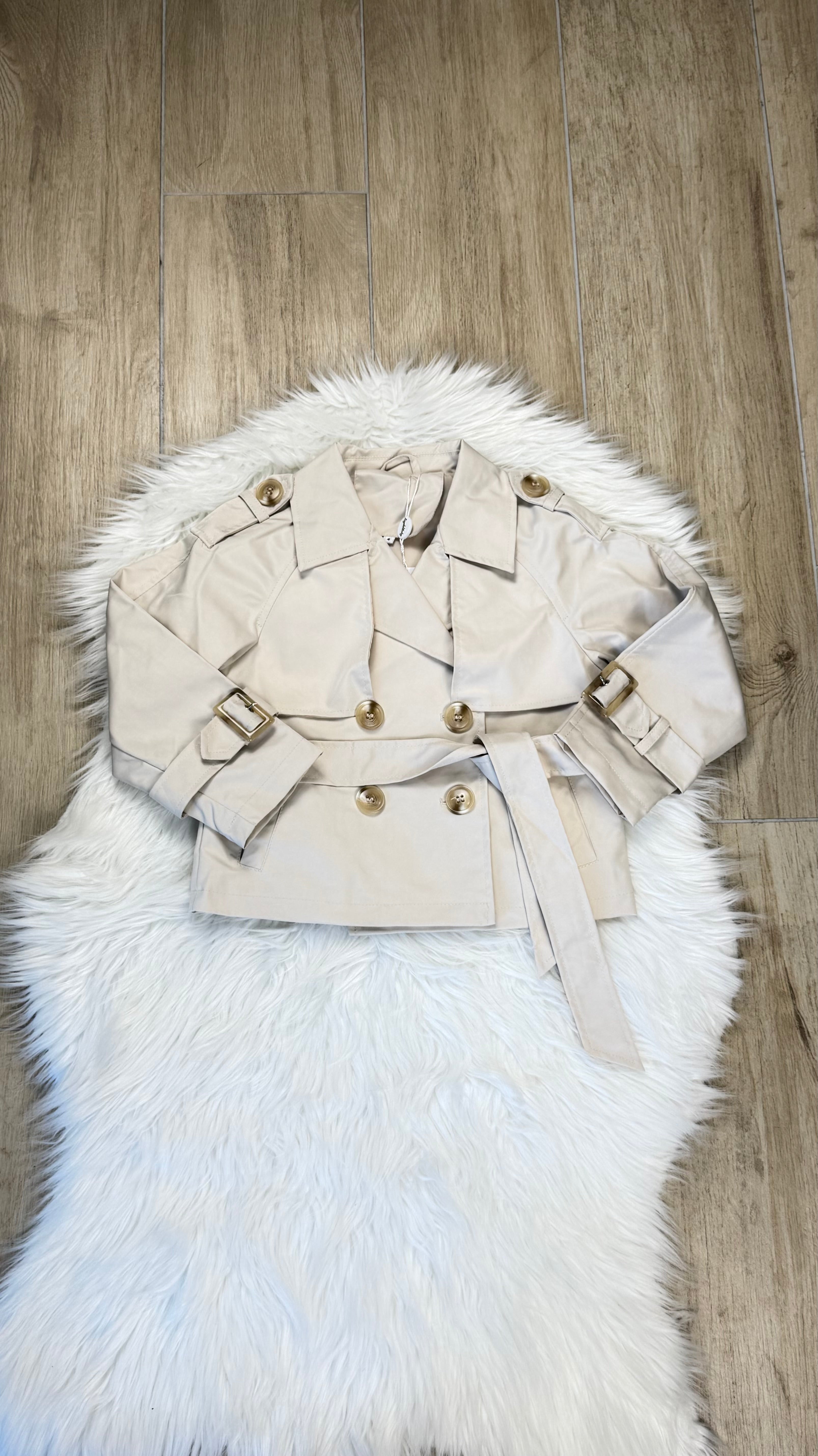 Giubbino bambina trench Sherlock