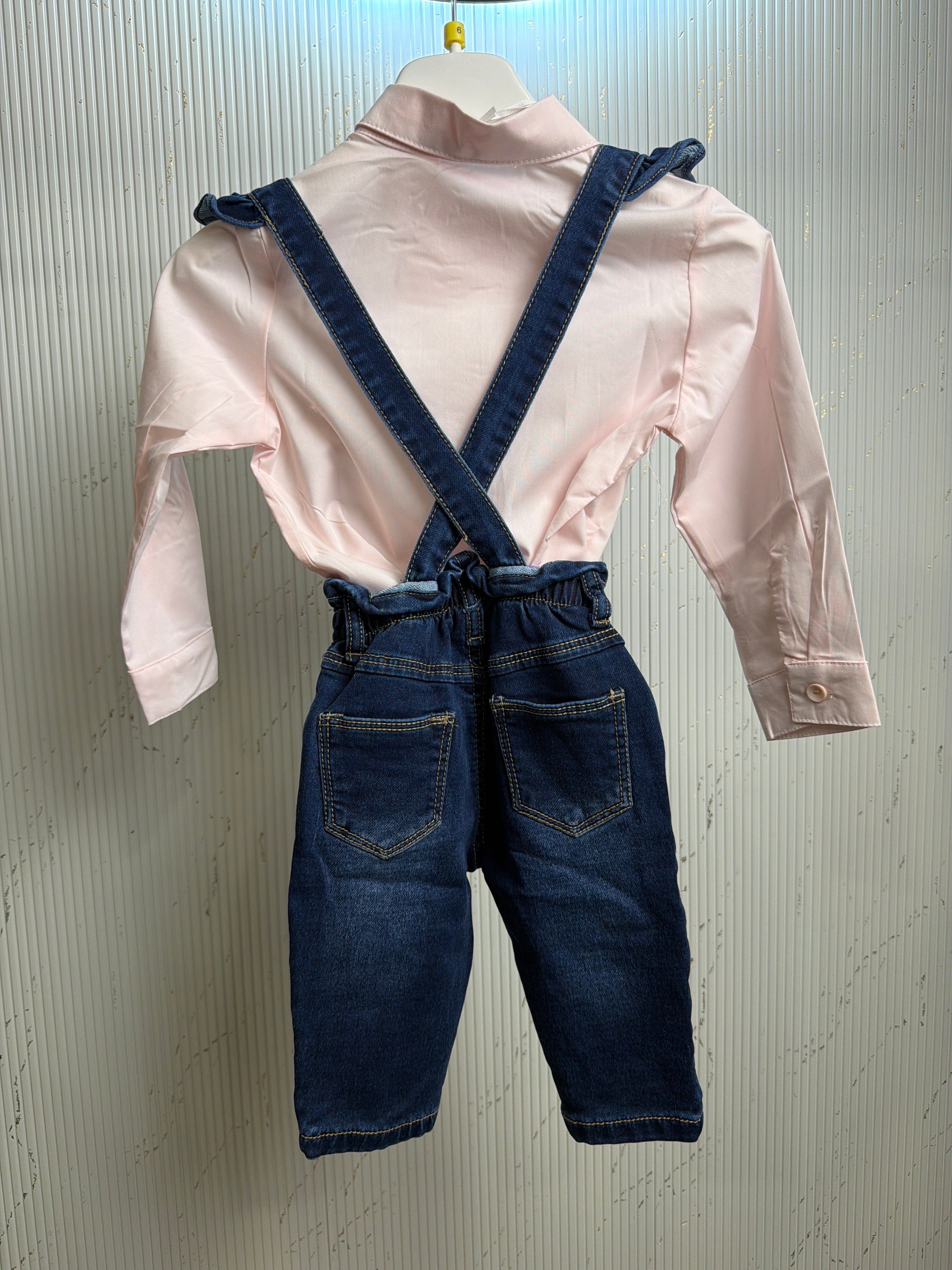 Jeans salopette neonata
