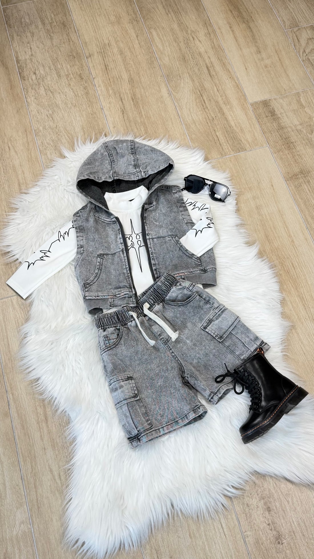 COMPLETO NEONATO GIRO JEANS