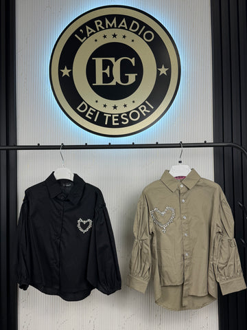 Camicia bambina cuore
