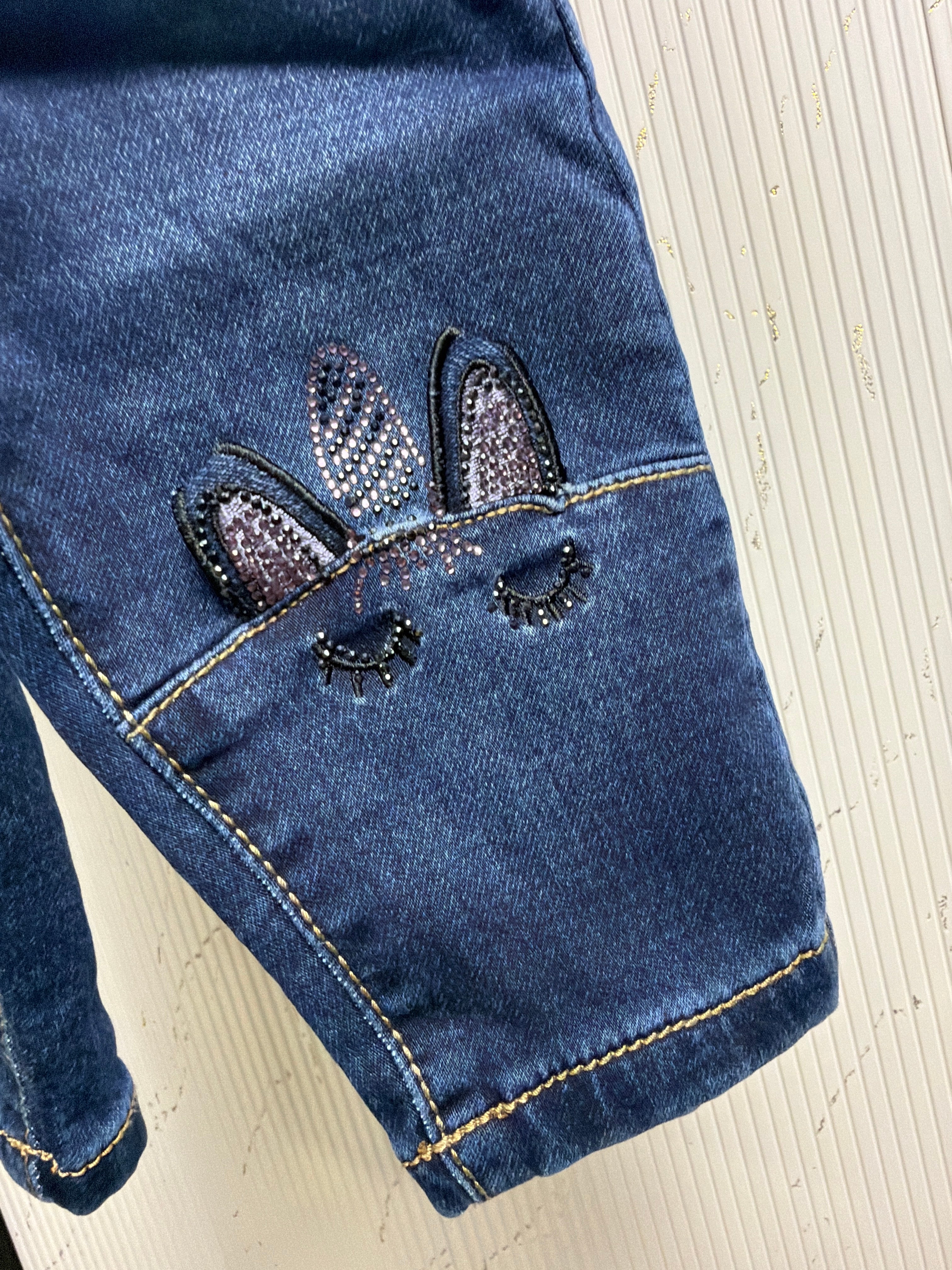 Jeans salopette neonata