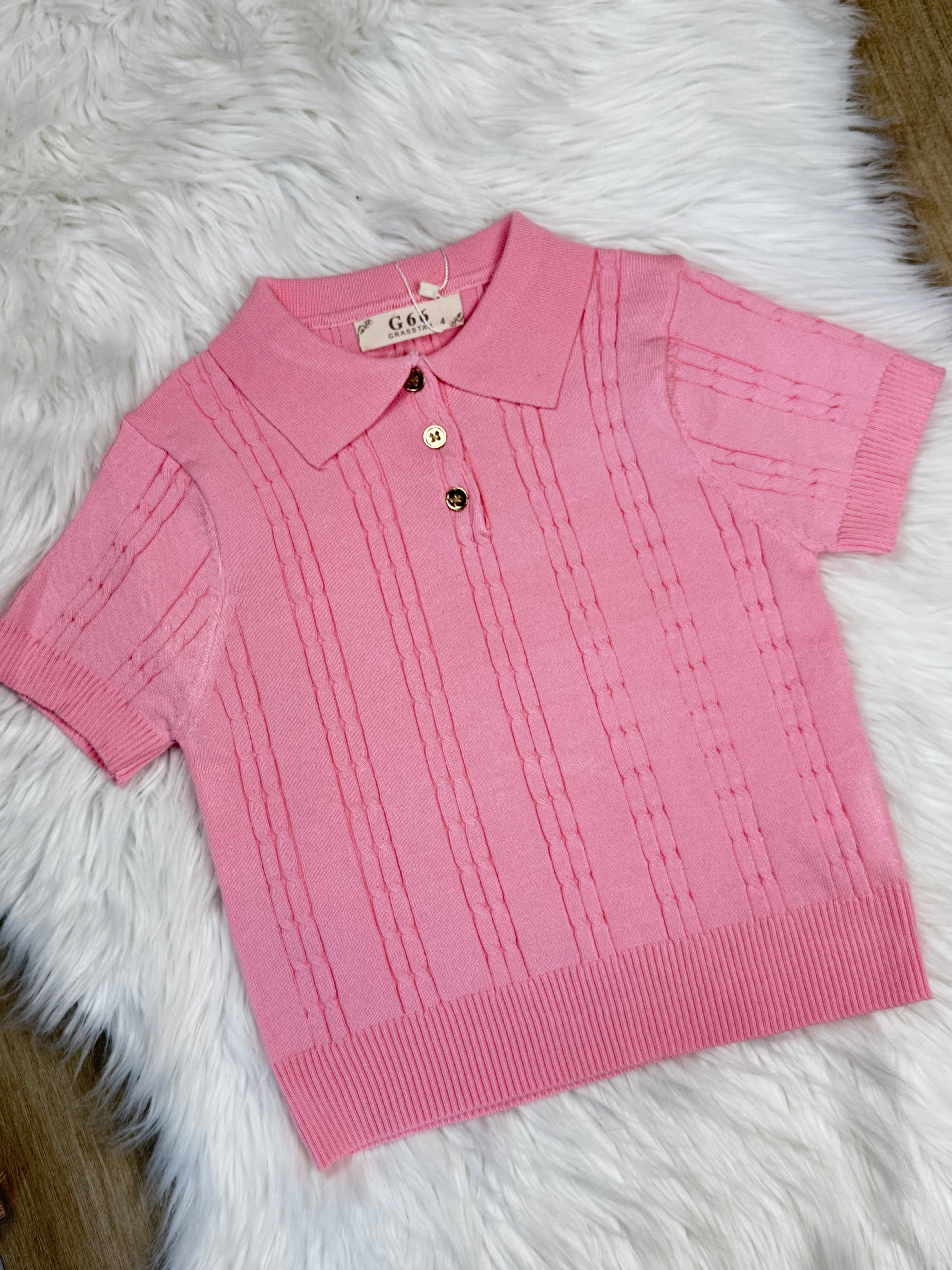 Maglia bambina polo filo