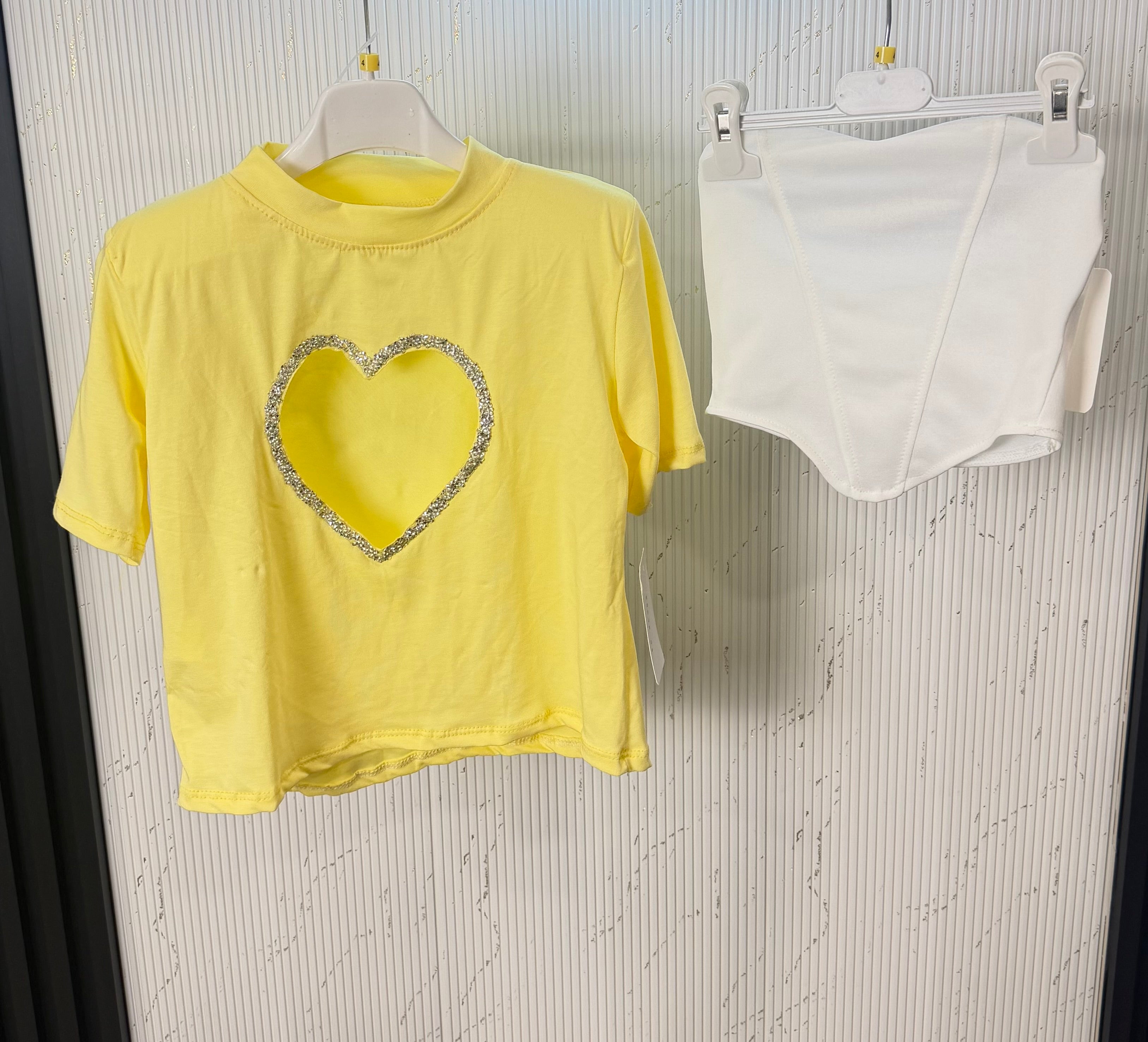 Maglia bambina Cuore con corpetto