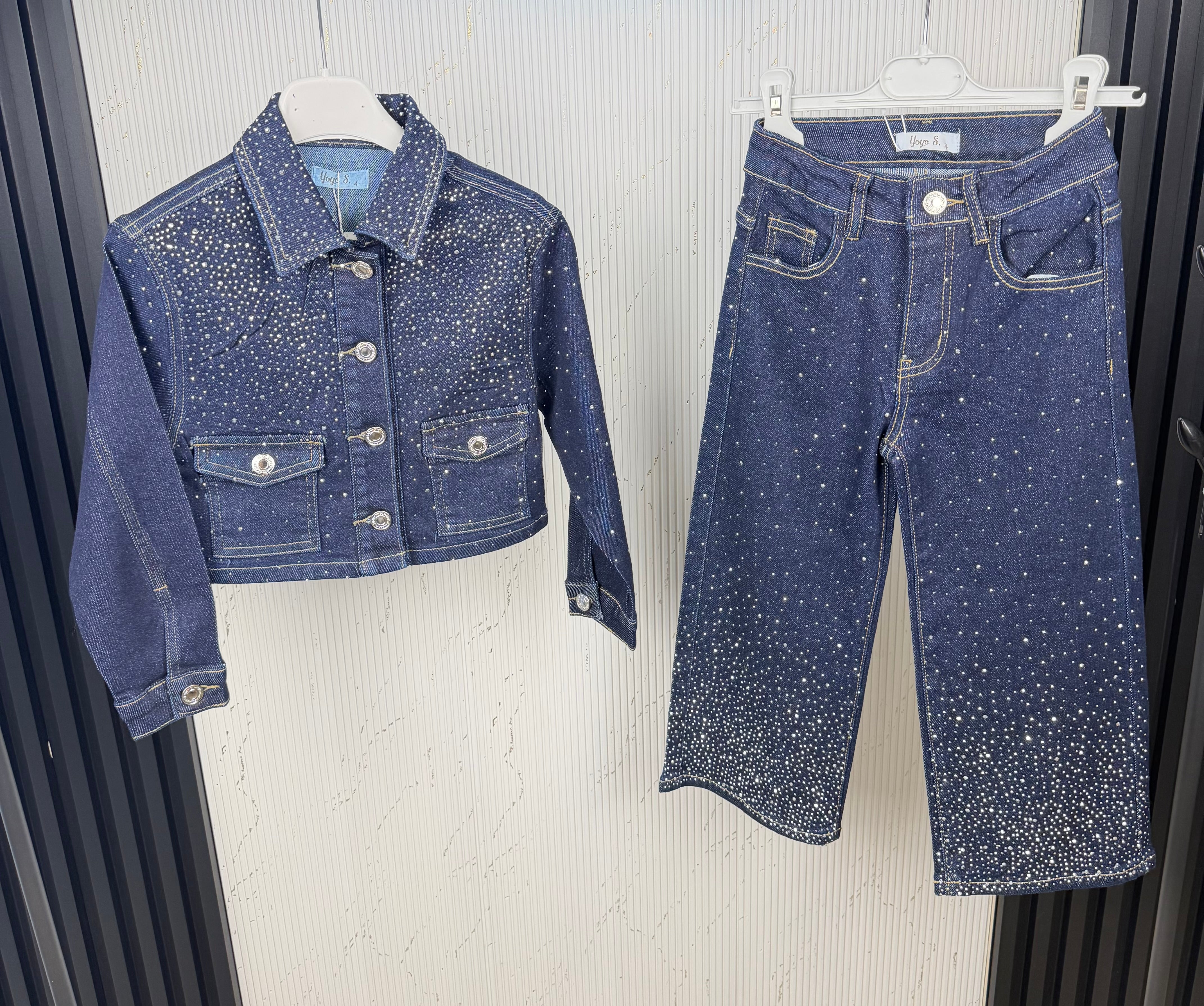 Completo bambina JEANS DIAMOND