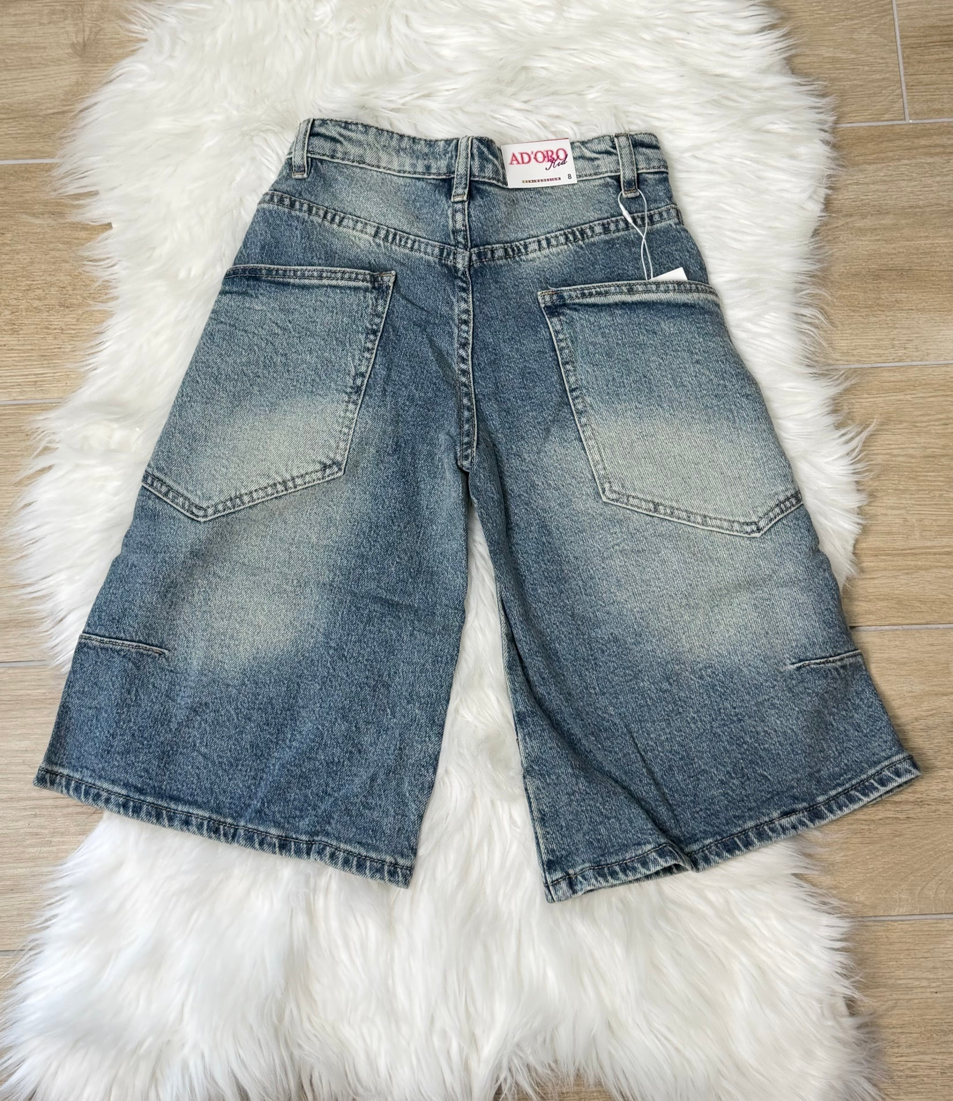 Jeans bambina Bermuda ballon