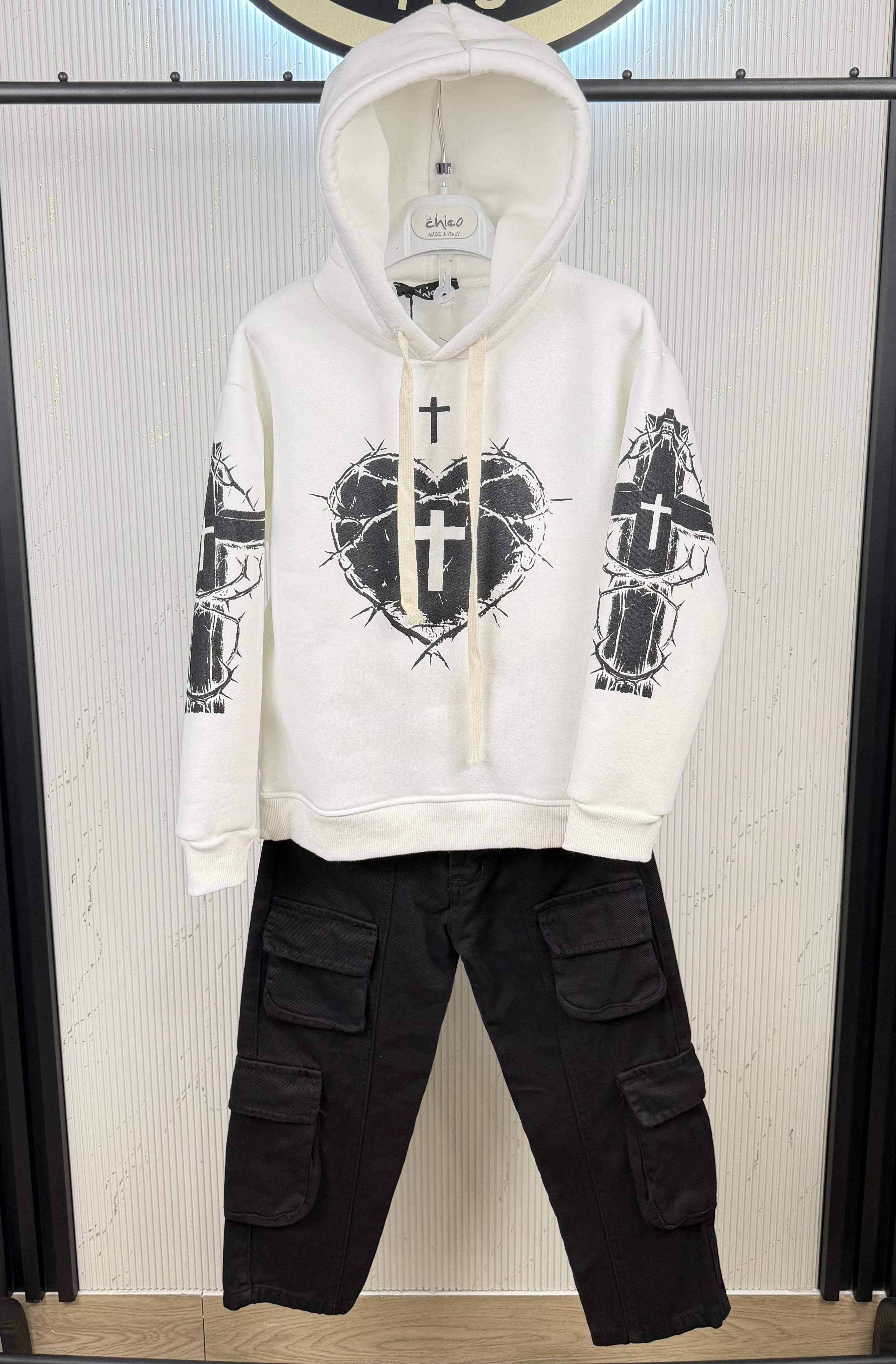Jeans bambino cargo