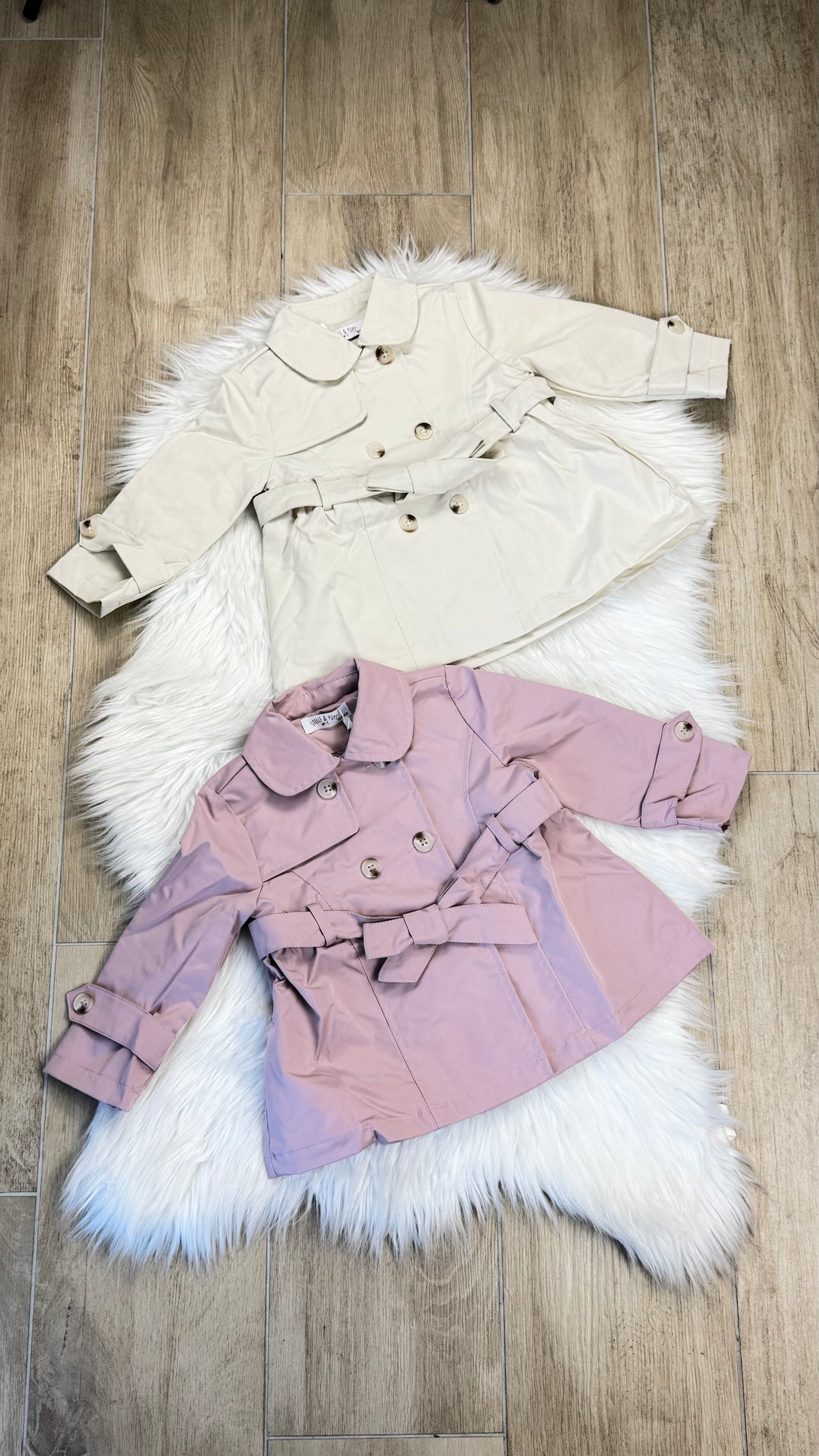 Giubbino neonata  trench Sherlock