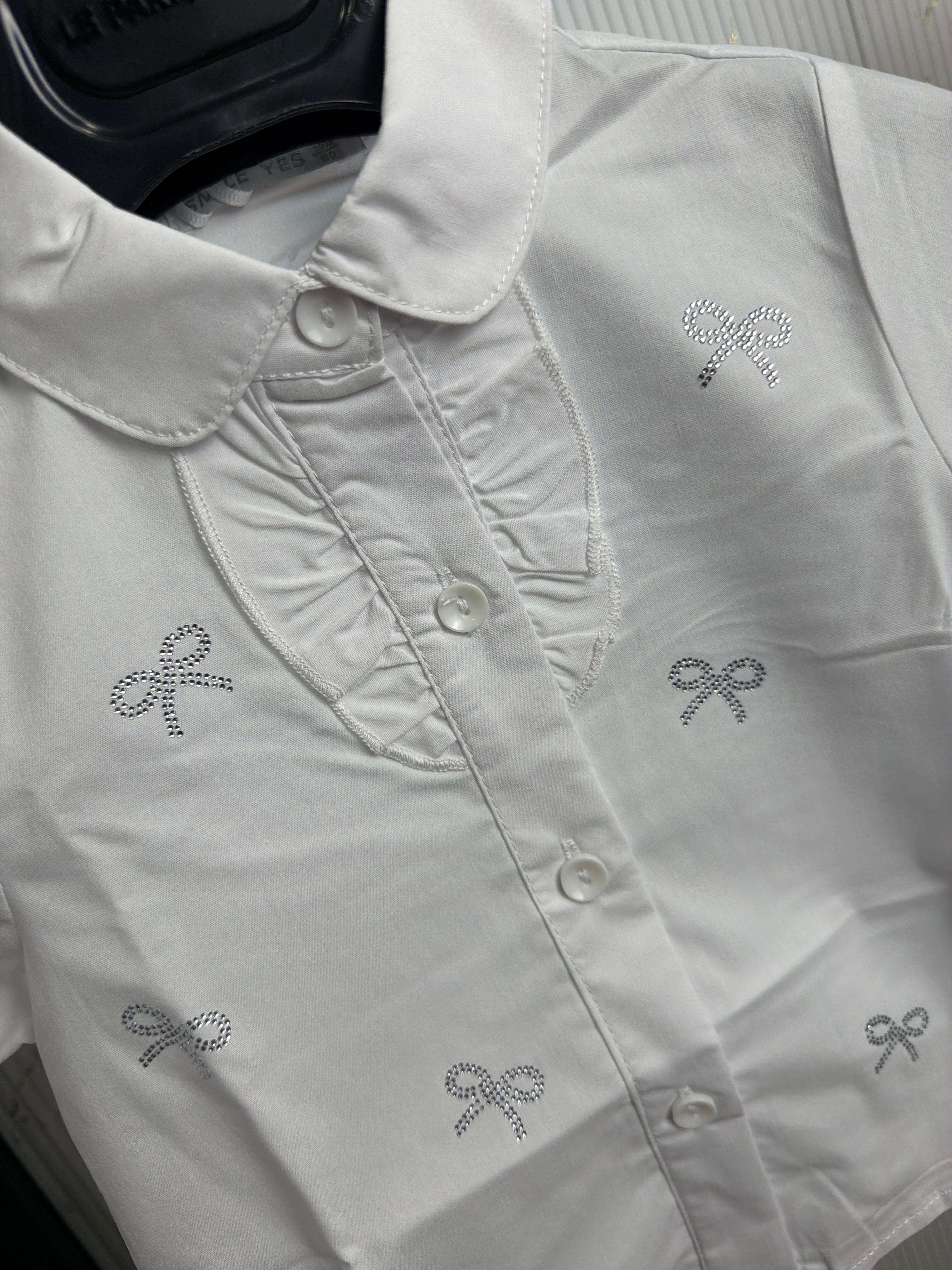 Camicia neonata fiocco