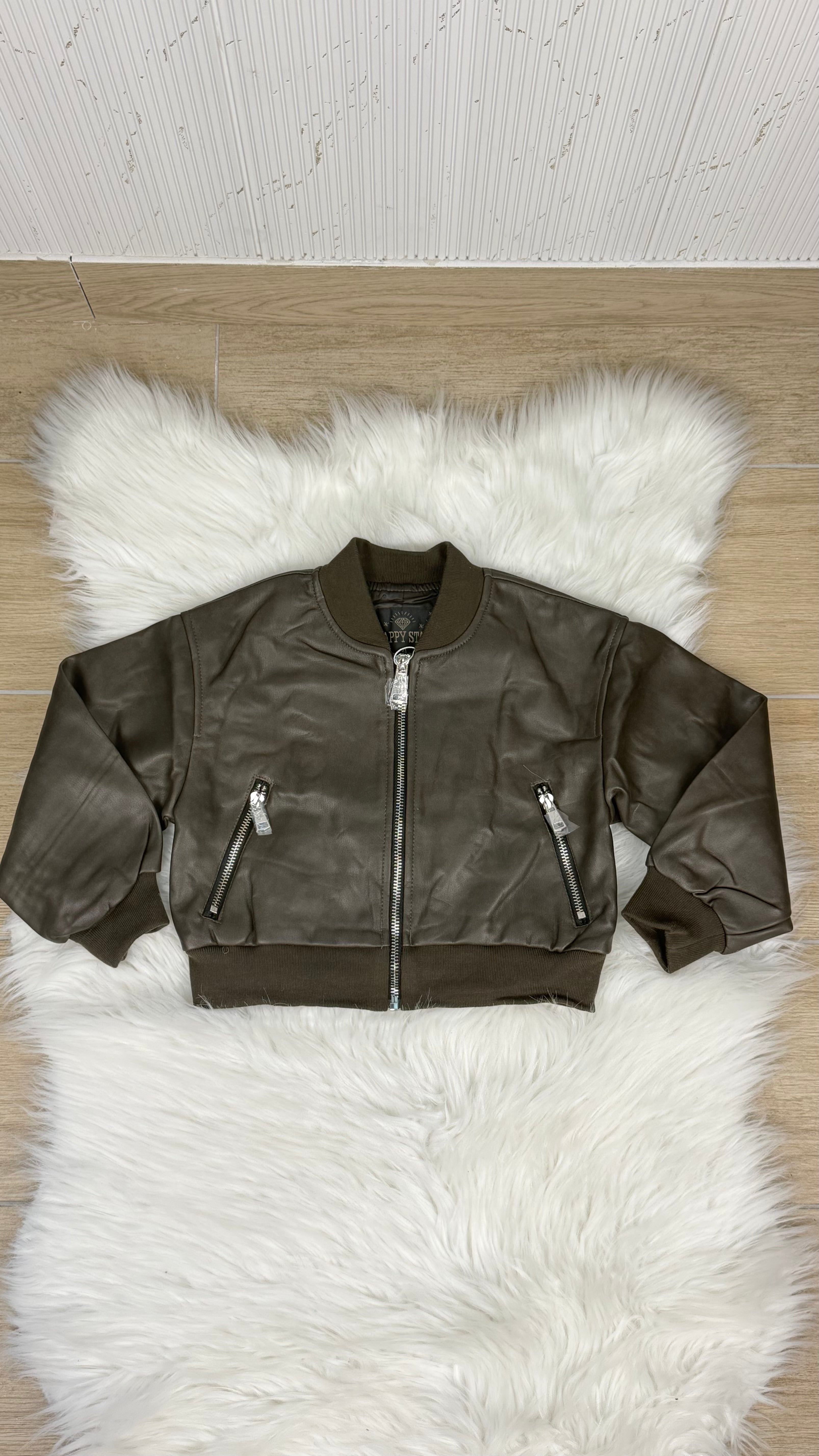 GIUBBINO bambino bomber crop