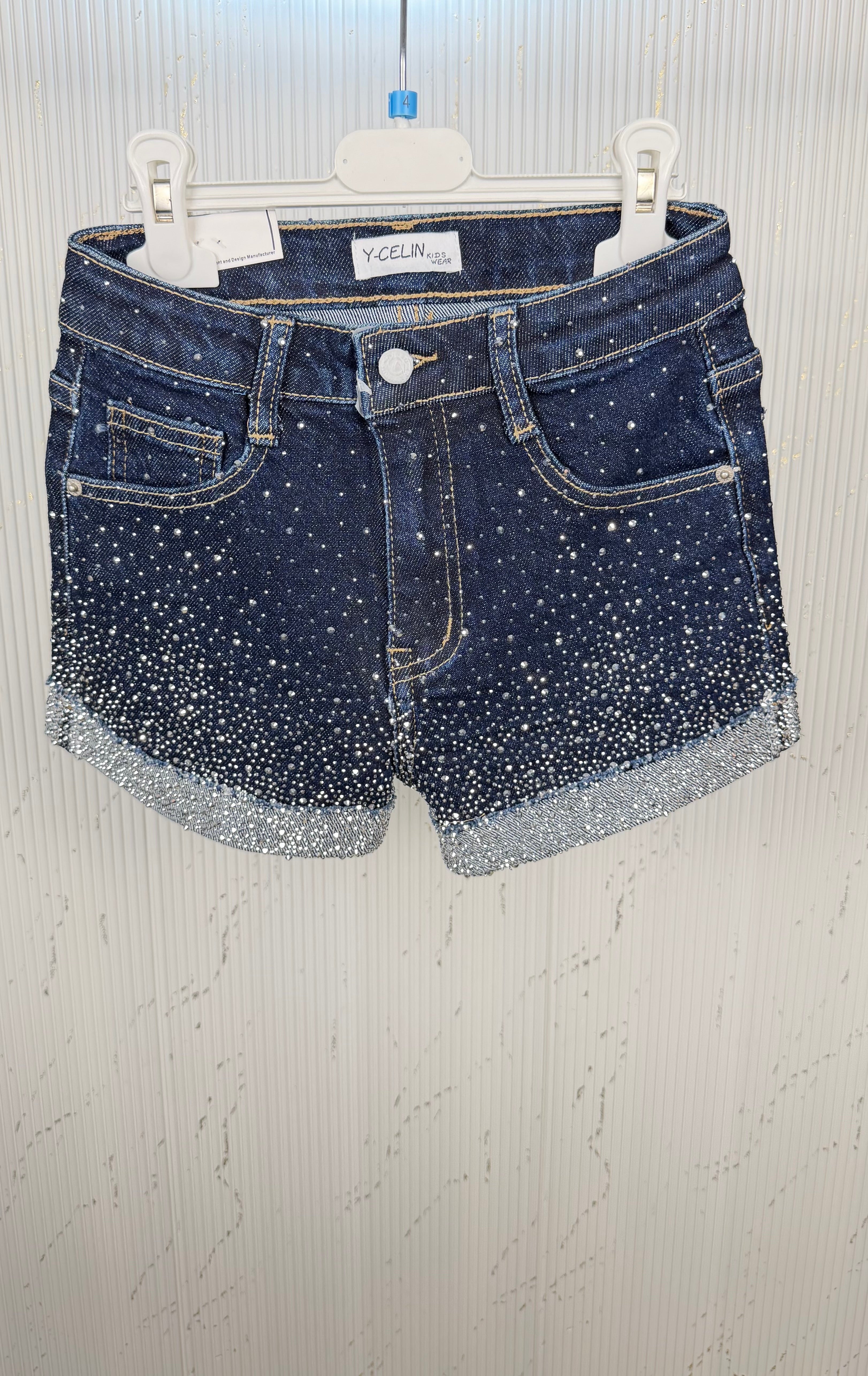Short bambina diamond scuro