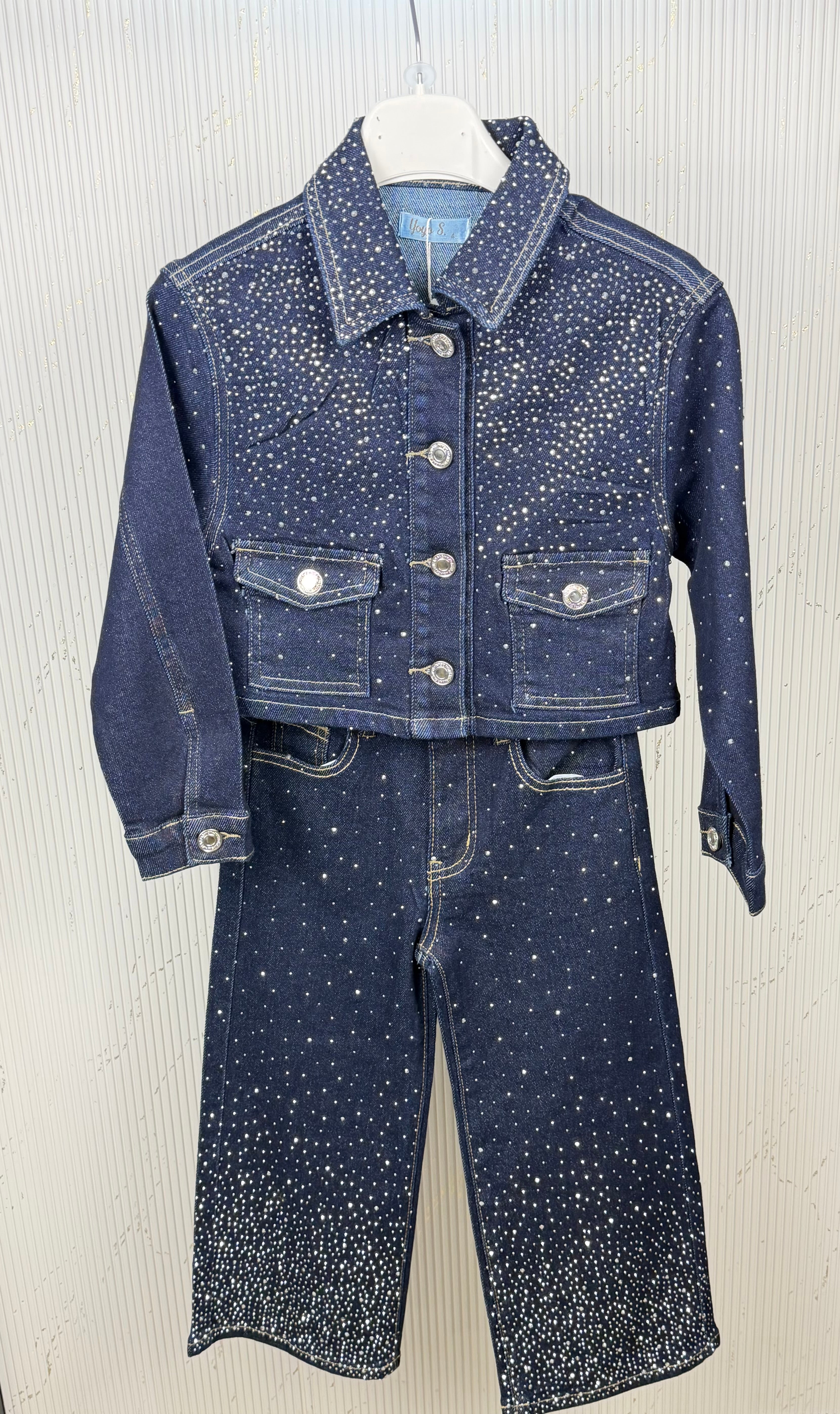 Completo bambina JEANS DIAMOND