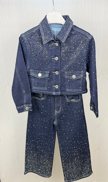 Completo bambina JEANS DIAMOND