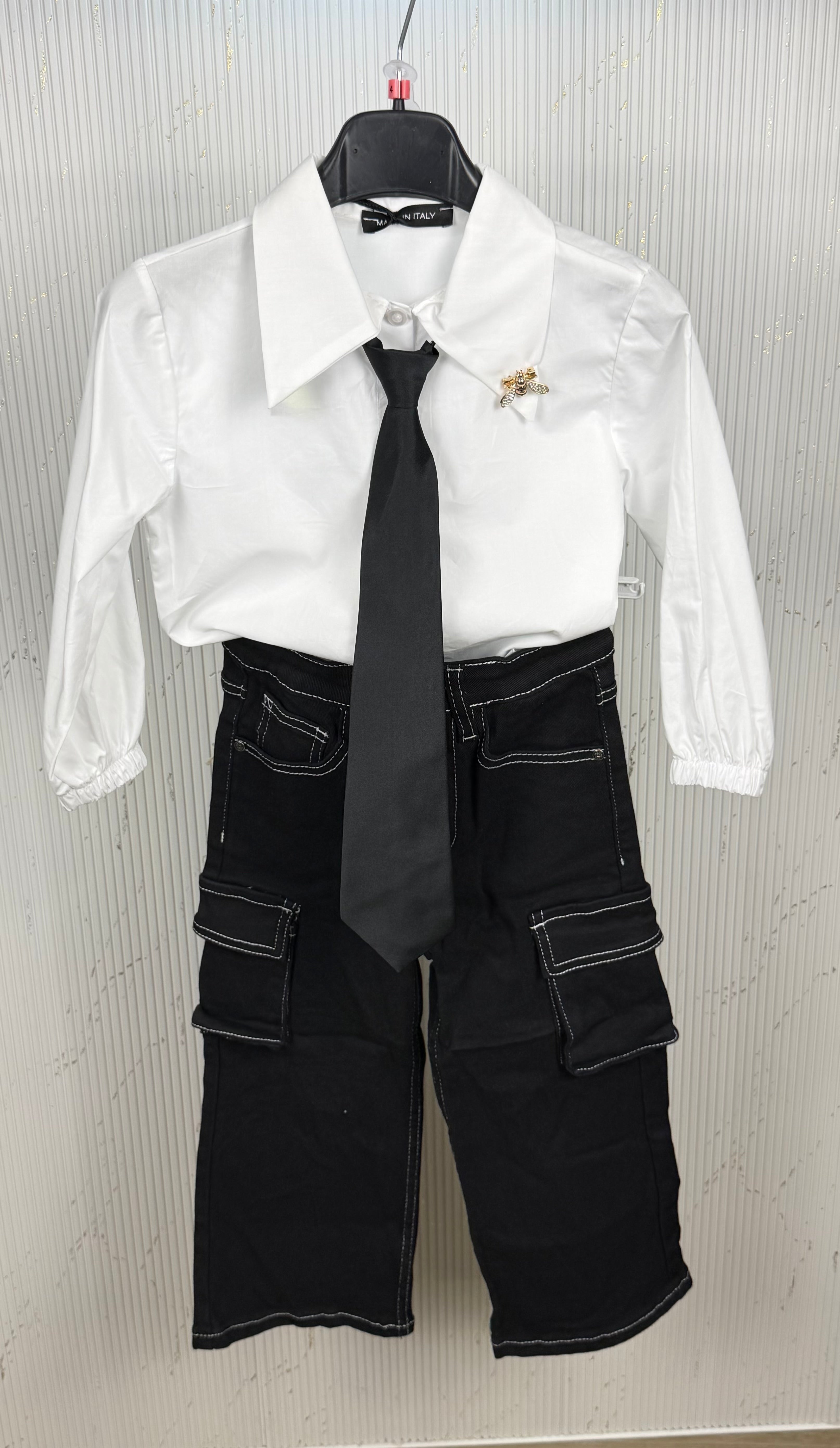 Jeans bambina cargo valery