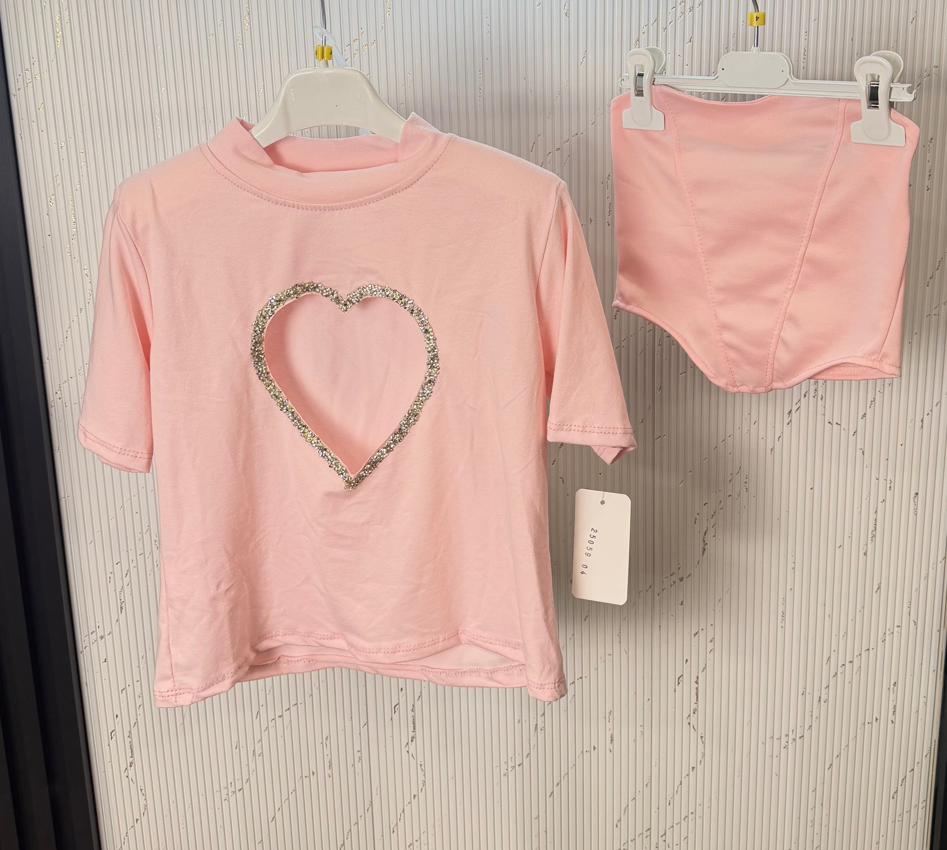 Maglia bambina Cuore con corpetto