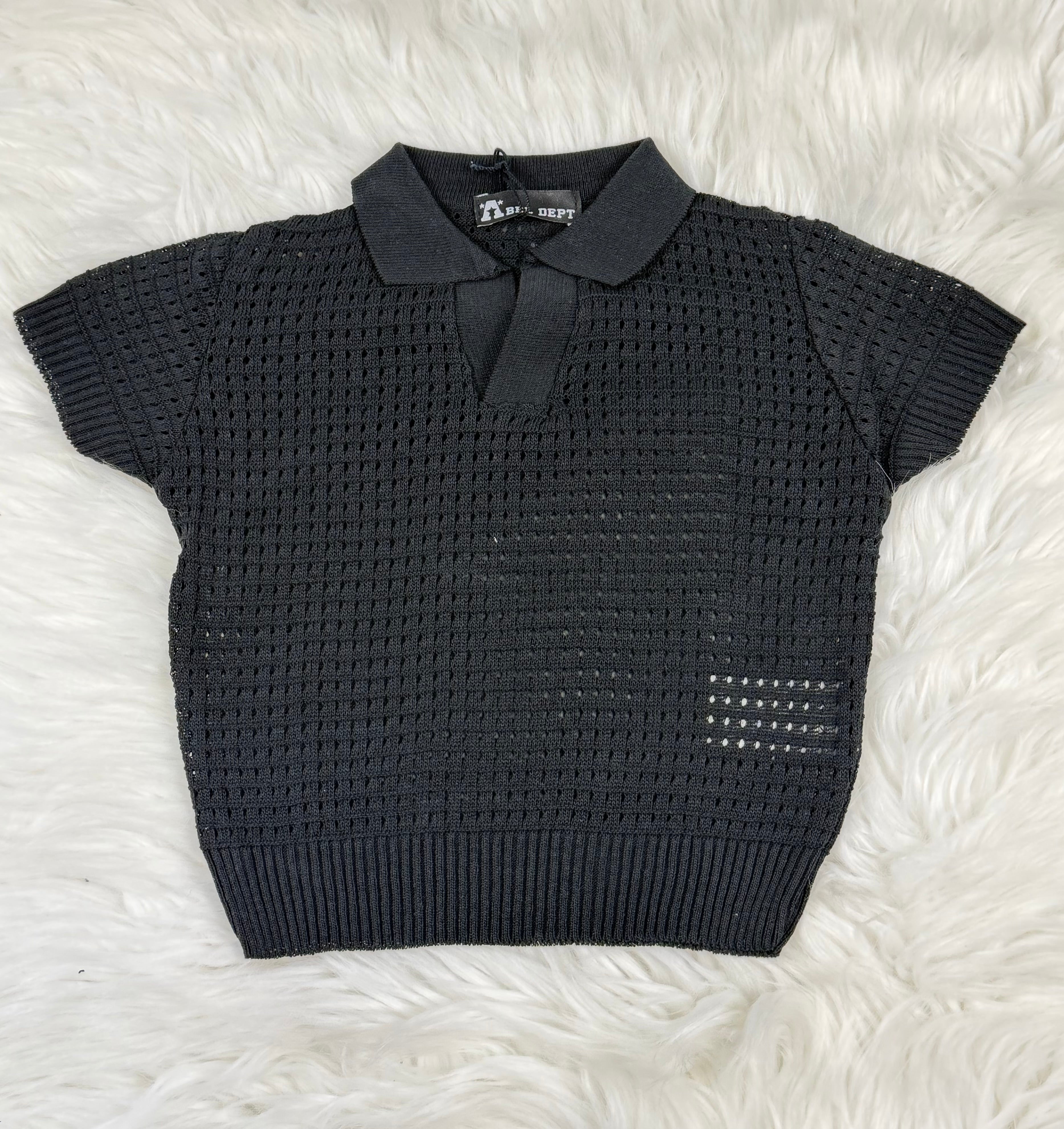 Maglia neonato polo filo