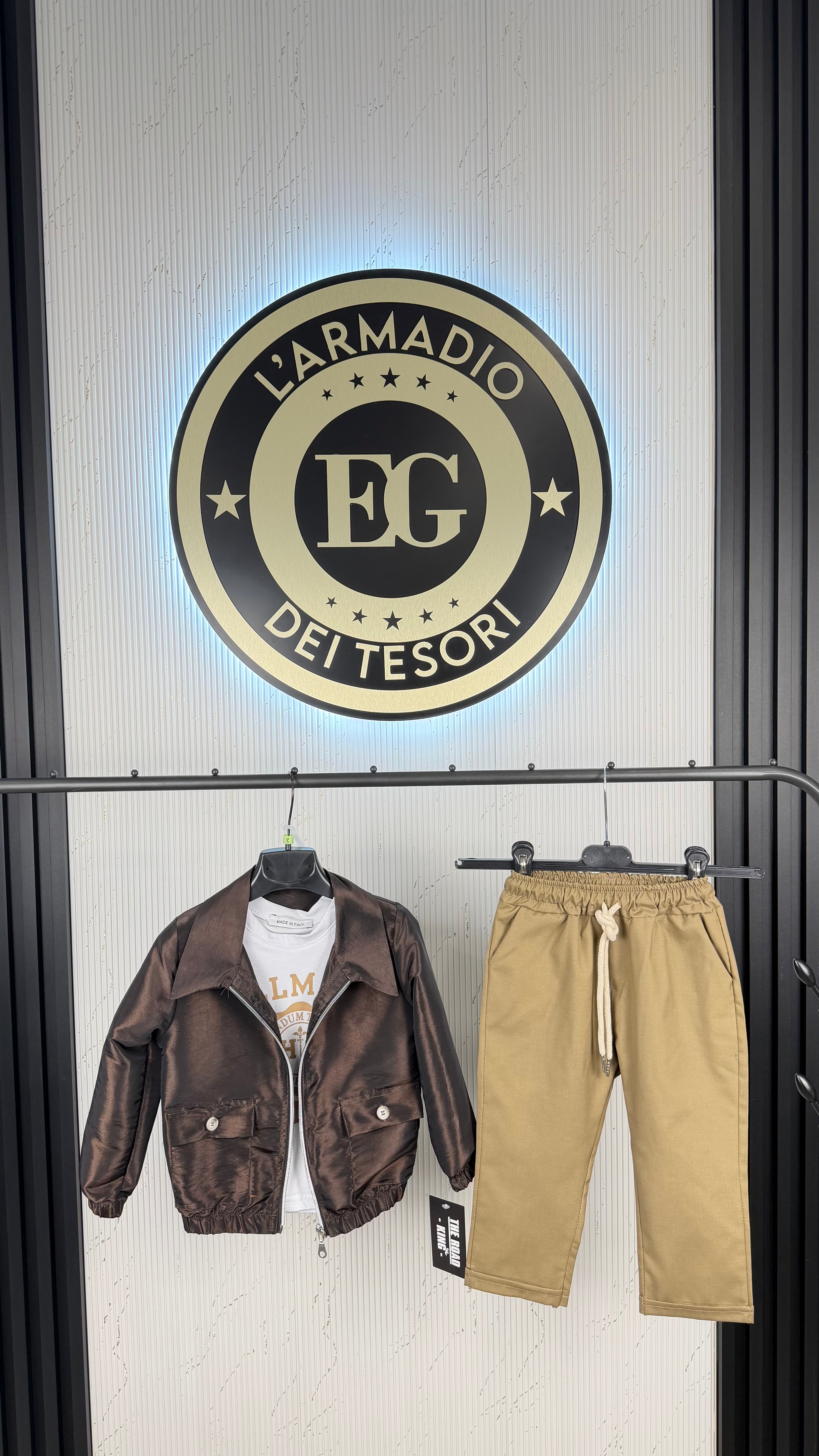 Completo bambino  3 pezzi BROWN