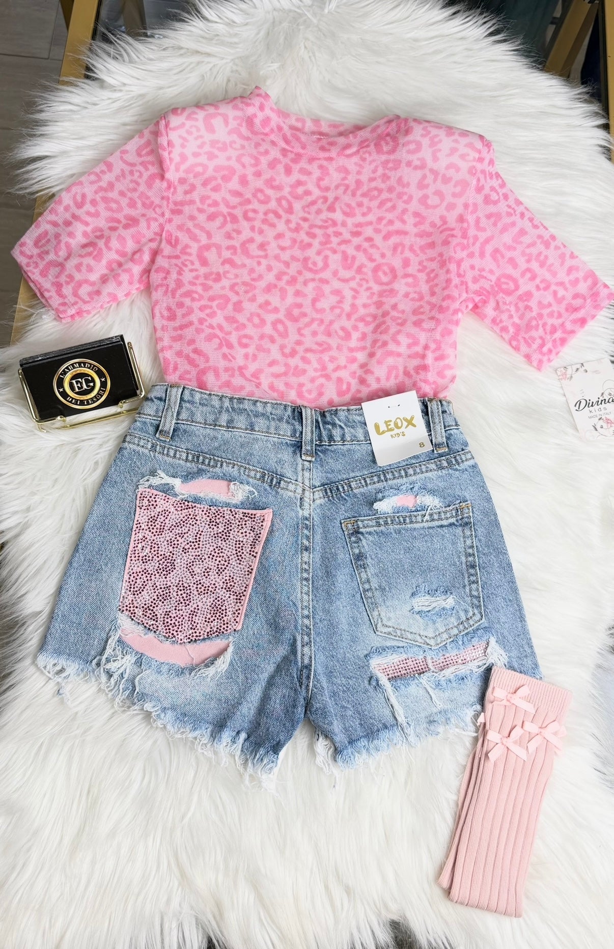 SHORT TASCA ANIMALIER