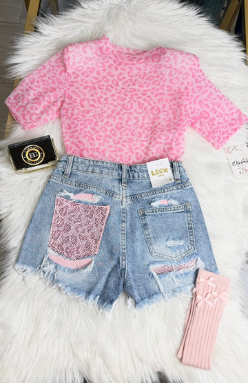 SHORT TASCA ANIMALIER