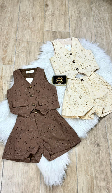 COMPLETO BAMBINA PIZZO ELEGANT