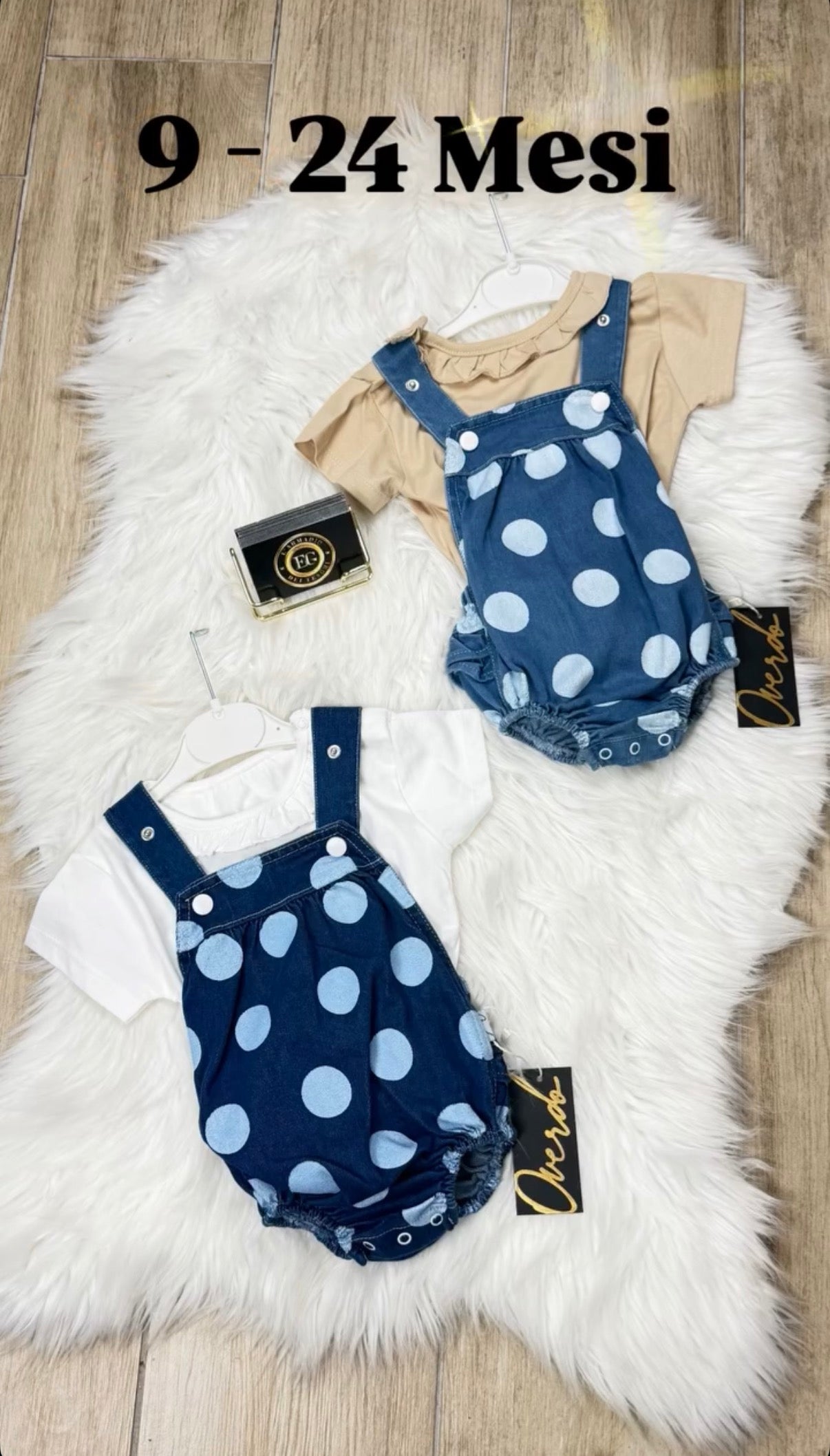 PAGLIACCETTO NEONATA POIS