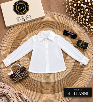 CAMICIA BAMBINA WHITE