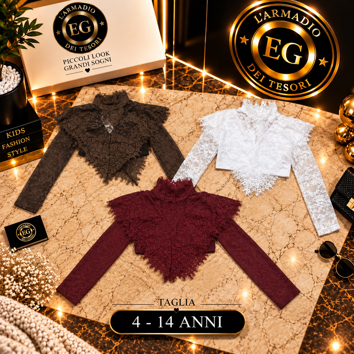 CAMICIA BAMBINA PIZZO