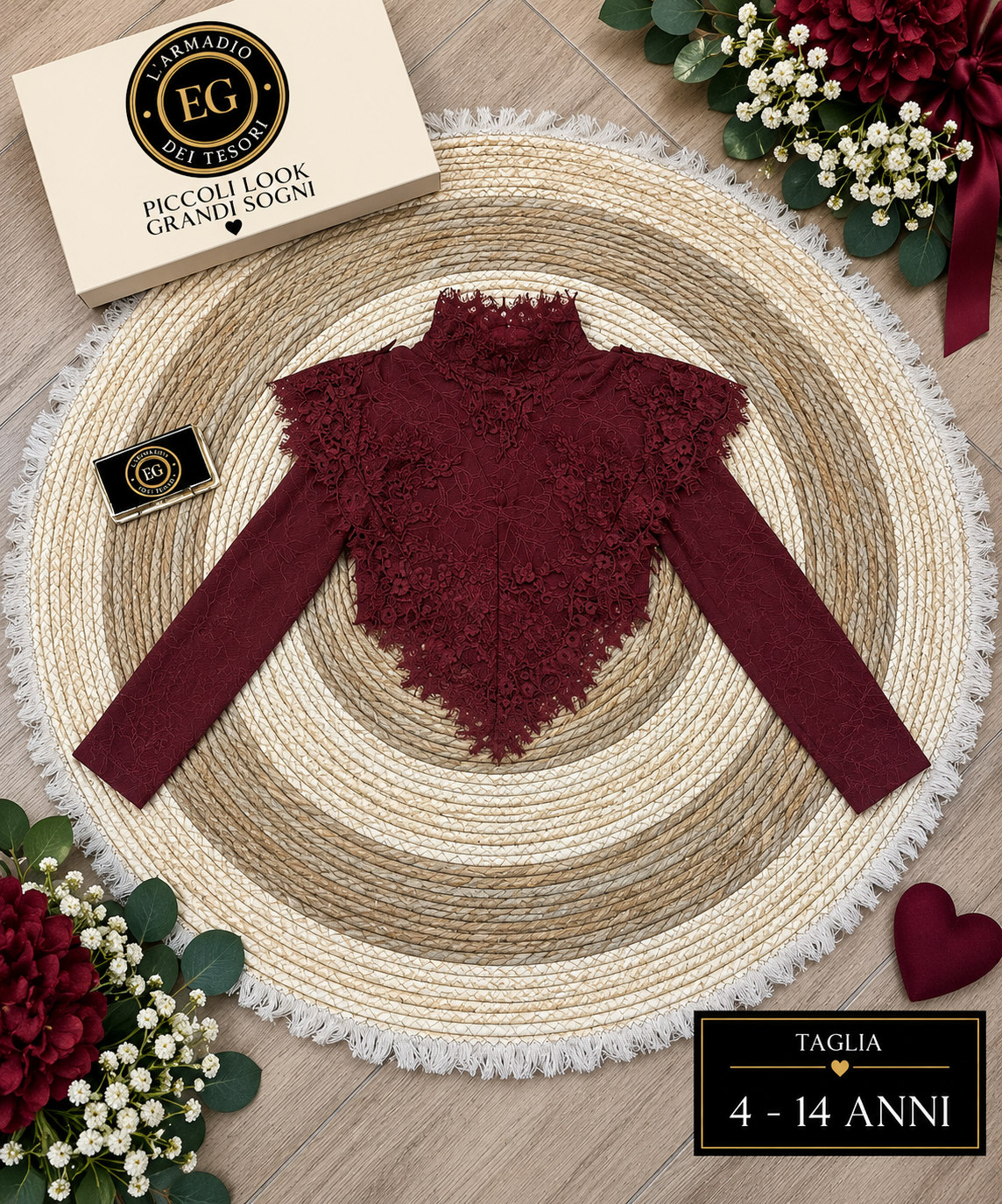 CAMICIA BAMBINA PIZZO