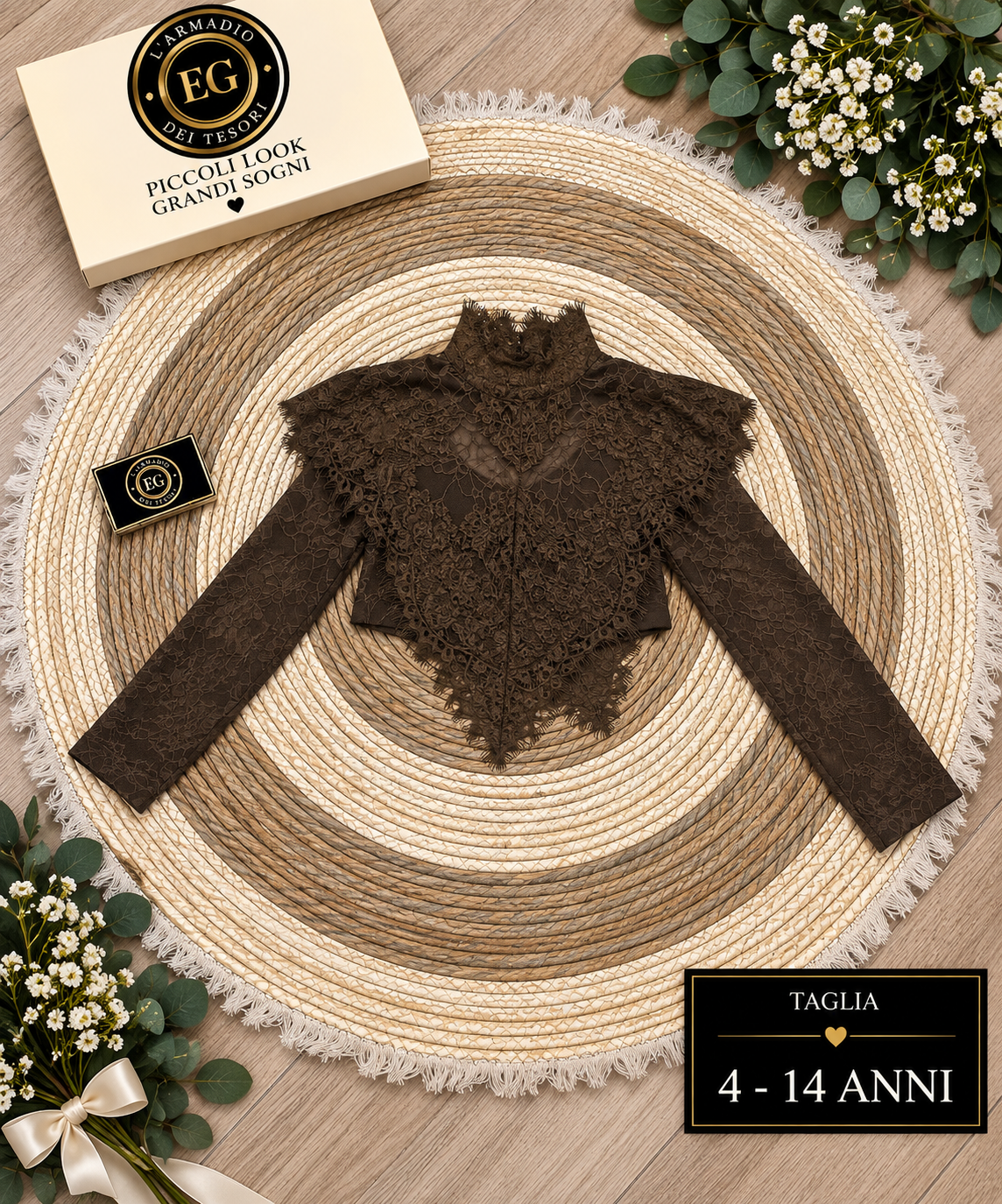 CAMICIA BAMBINA PIZZO