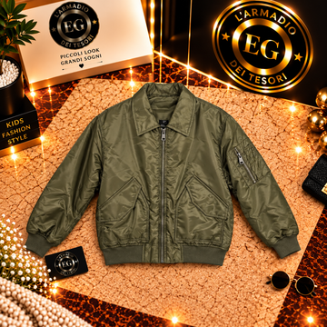 GIUBBINO bambino bomber GREEN