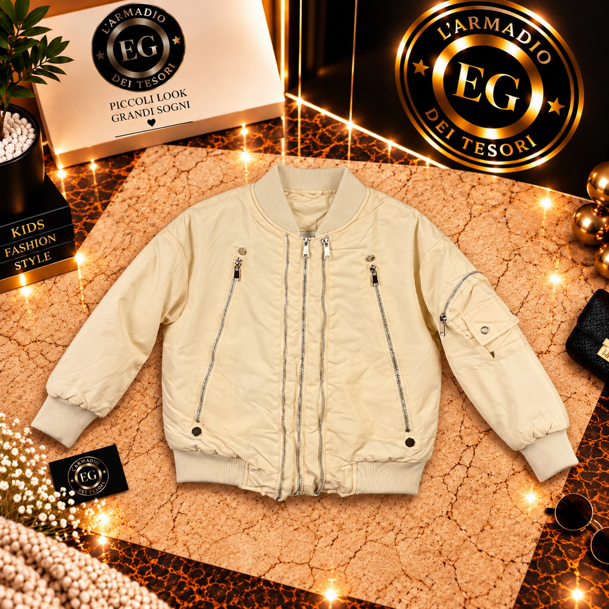 GIUBBINO bambino BOMBER ZIP