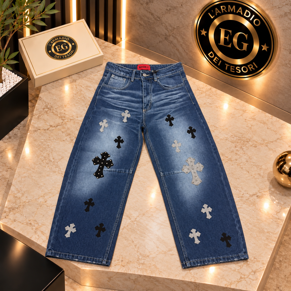 JEANS BAMBINO BNK CROCI