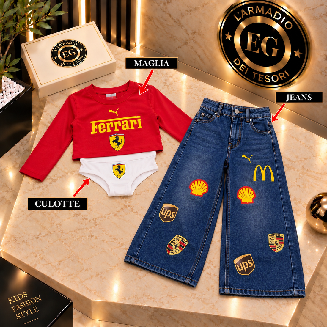 COMPLETO BAMBINA MCFERRARI