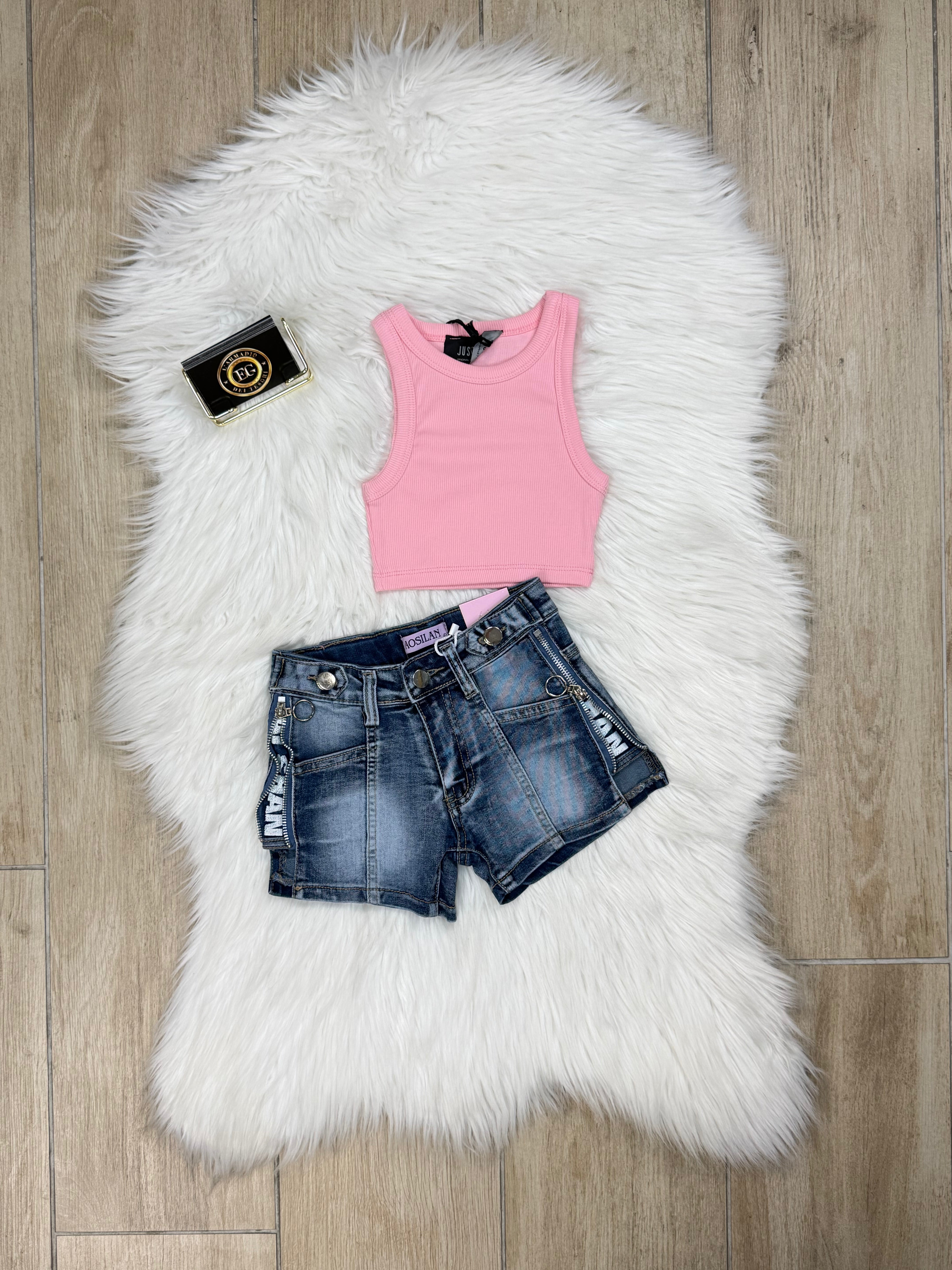 SHORT BAMBINA ZIP