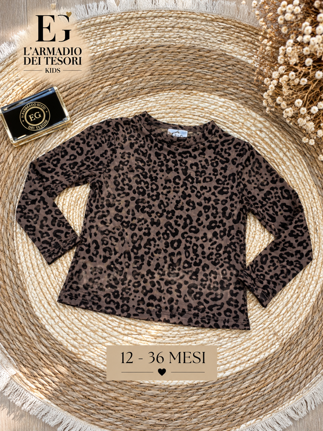 MAGLIA NEONATA LEOPARD