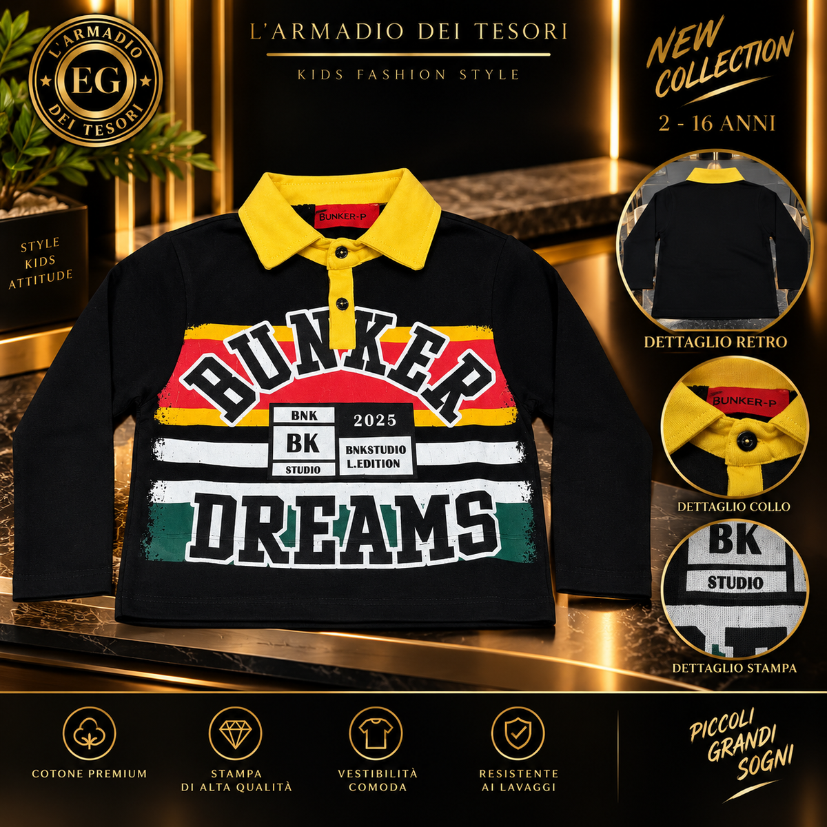 MAGLIA BAMBINO POLO BNK DALLAS